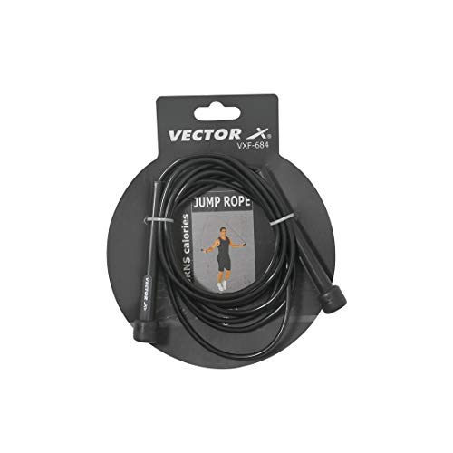 Vector X VXF Nylon 684 Skipping Rope (Black)