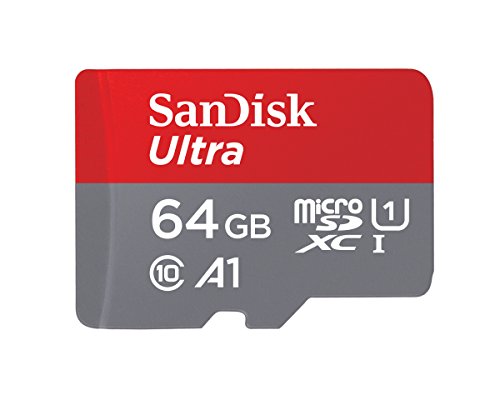 SanDisk 64GB Class 10 microSDXC Memory Card with Adapter