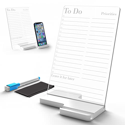 3Lines Acrylic Board Daily Planner for Desk