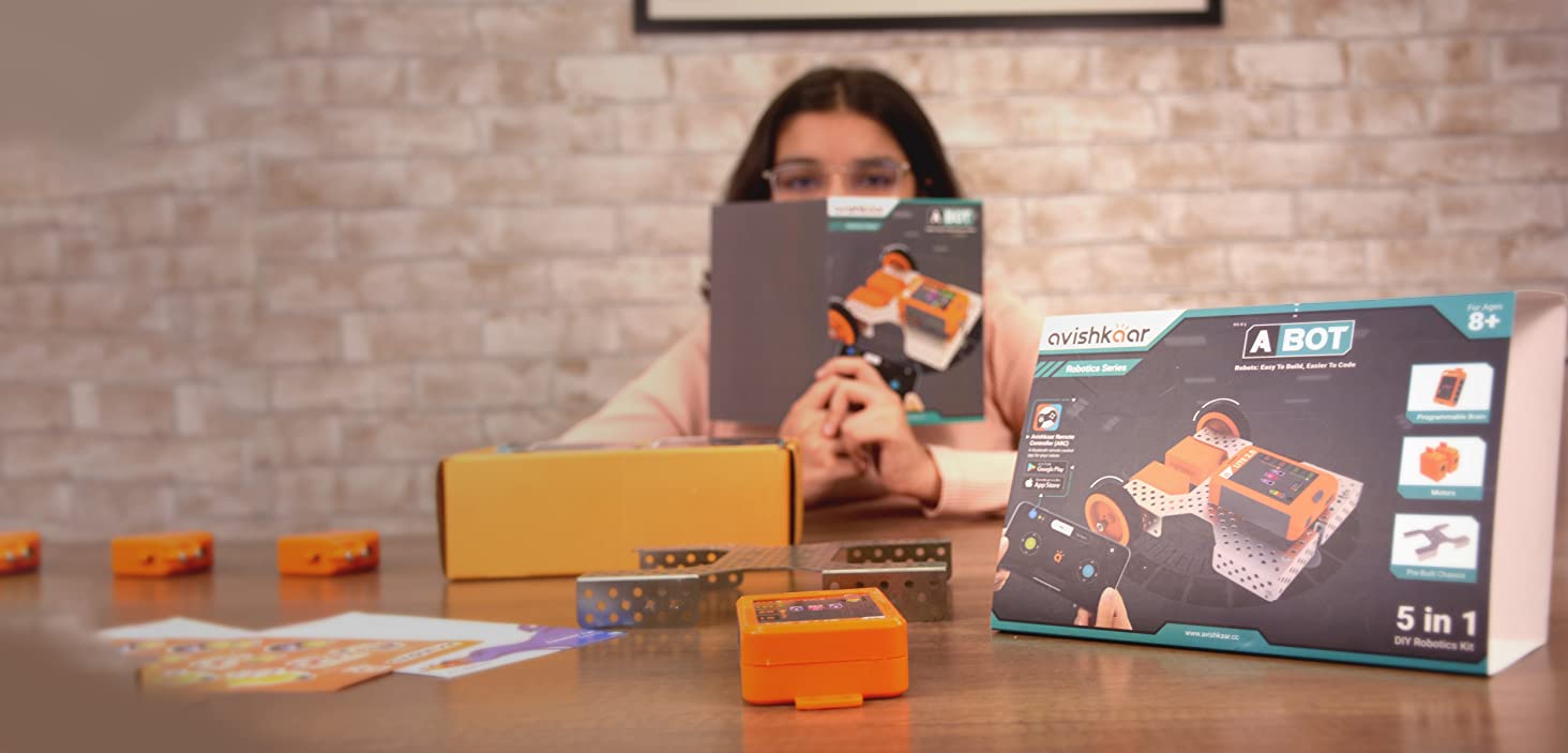 Avishkaar ABot toy kit gift boy girl kid children robotics stem coding diy game toolset 