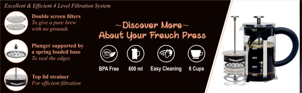 Cafe JEI French Press Coffee and Tea Maker